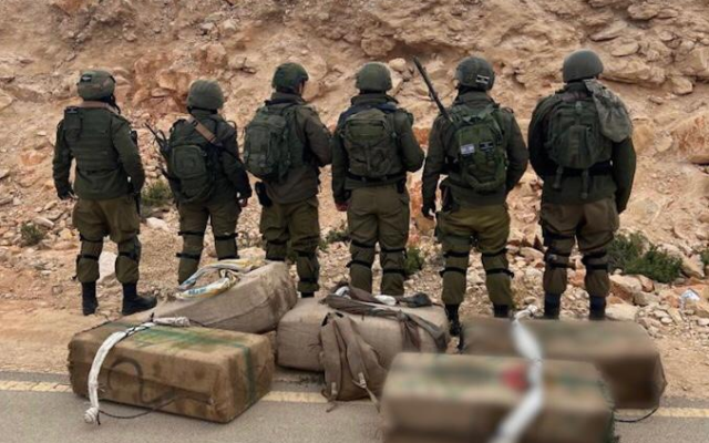 IDF foils $1.2 million drug-smuggling attempt along border with Egypt